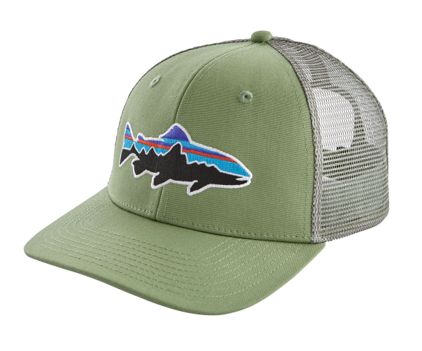 Patagonia Fitz Roy Trout Trucker Hat Matcha Green Patagonia Fitz Roy Trout Trucker Hat Matcha Green